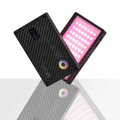 3200k Rgb HS-P12 Pocket Led Video Light 15 Efek Cahaya Kontrol Aplikasi Seluler
